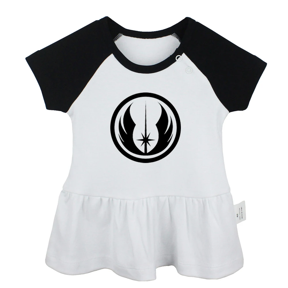 Модные черные платья для новорожденных девочек с героями мультфильма Звездные