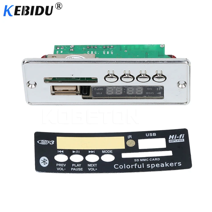 Kebidu Bluetooth MP3 Decoder Board Car Remote Controller Decoding Player Module Support FM Radio USB/SD LCD Screen | Электроника