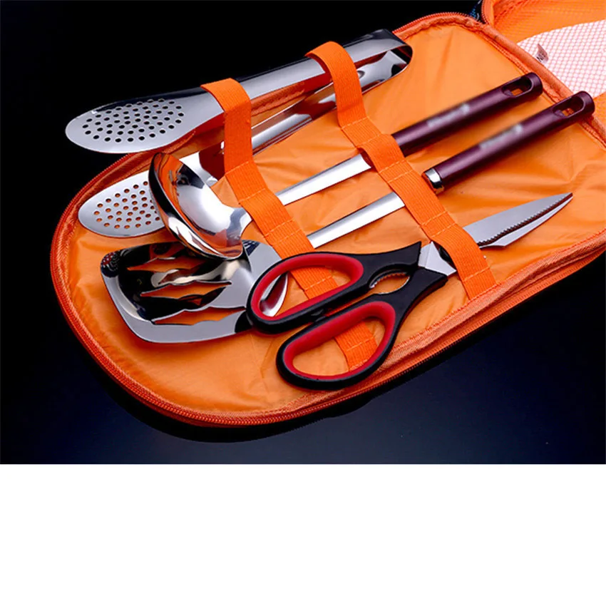 Портативная кухонная утварь набор инструментов для кемпинга на открытом воздухе