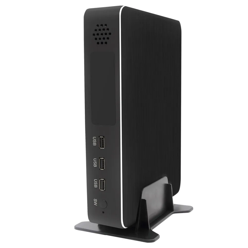 Kingdel высокое качество HTPC четырехъядерный процессор Intel i7 7700 4G выделенный GTX1050TI DVI HDMI DP мульти дисплей Win10 металлический чехол i3 i5 i7