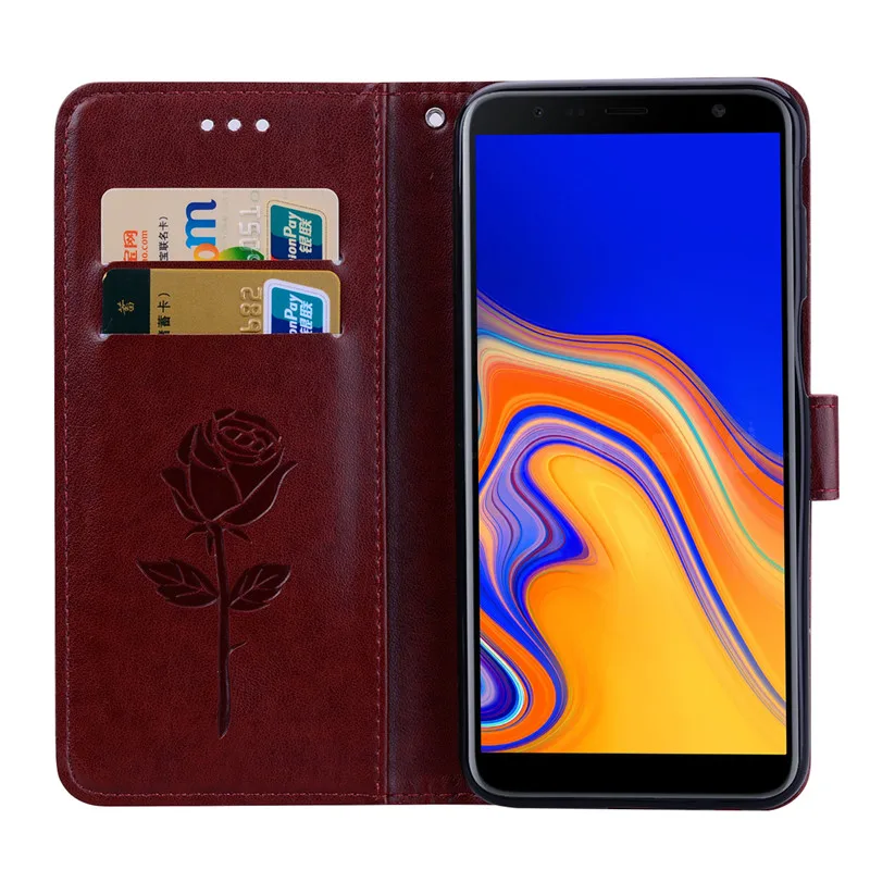 Кожаный чехол для samsung J6 Plus, чехол-бумажник, откидная крышка для samsung Galaxy J6Plus J6+ J 6 Plus J600F J610F, чехол для телефона