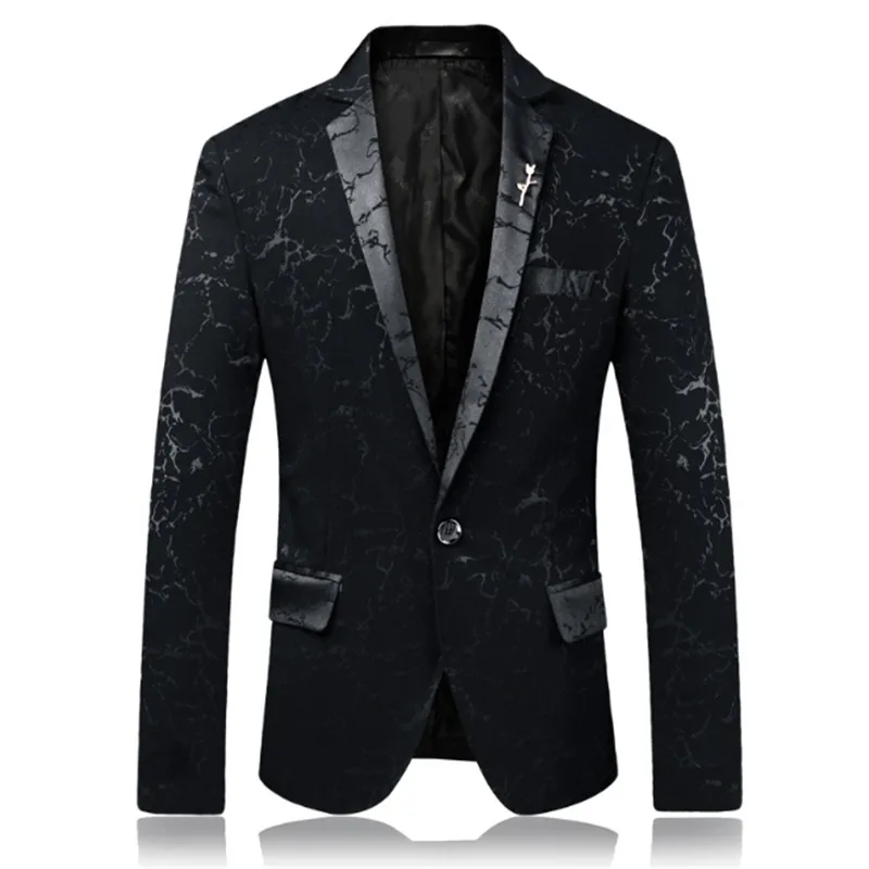 Spring Male Fashion Blazer Commerce Casual Slim Fit Prom Dress Stage Wear Blazers Suit Jacket | Мужская одежда
