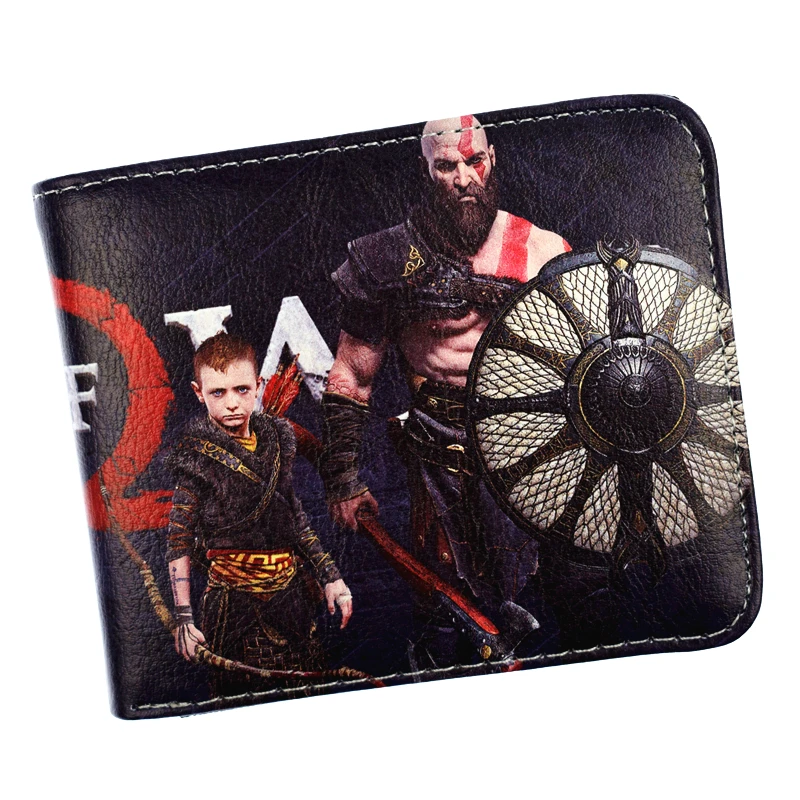 Новое поступление кошелек из игры God of War 4 дизайнерский короткий Kratos кошельки для