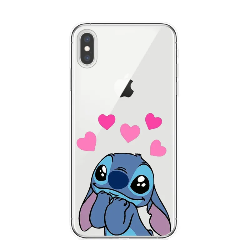 T5962 Чехол для телефона для iPhone 11 Pro XS Max мультяшный стежок чехол Мягкий силиконовый чехол s для iPhone X XR 8 7 6 6S Plus 5S SE чехол - Цвет: T5962