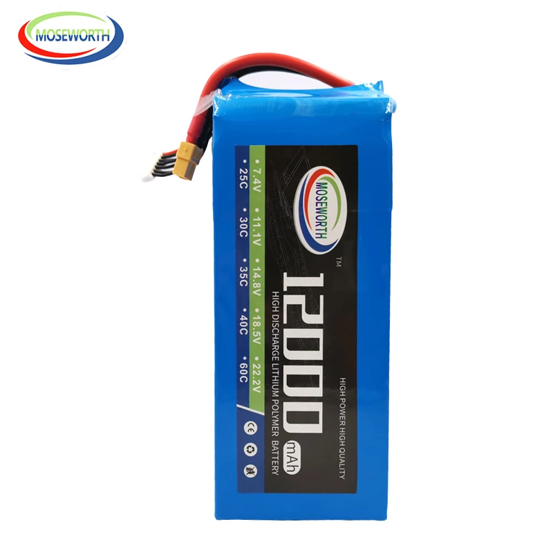 Радиоуправляемый самолет LiPo аккумулятор 22,2 V 12000mAh 25C 6S для радиоуправляемый самолет, Квадрокоптер автомобиль Лодка вертолет 6S RC батареи LiPo 22,2 V