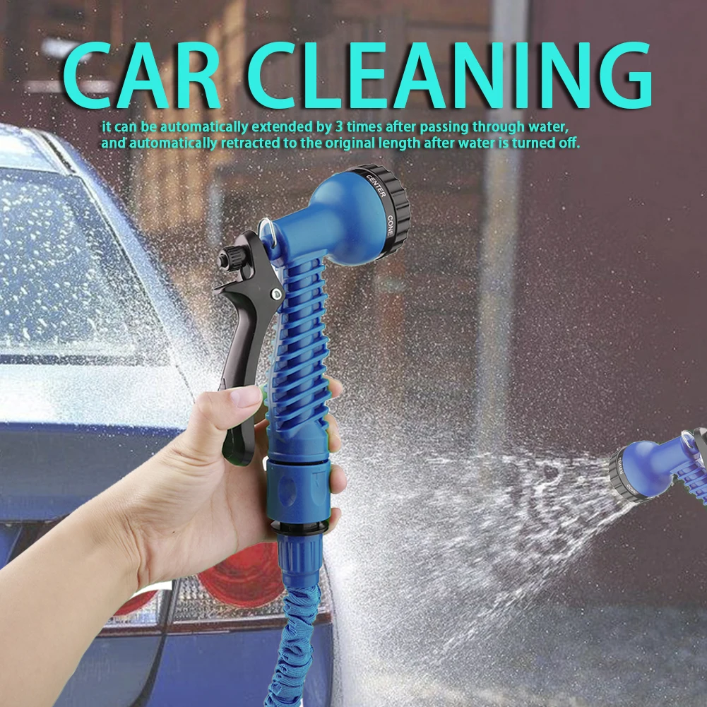 Садовый шланг для полива расширяемый пластиковый водяной домашний