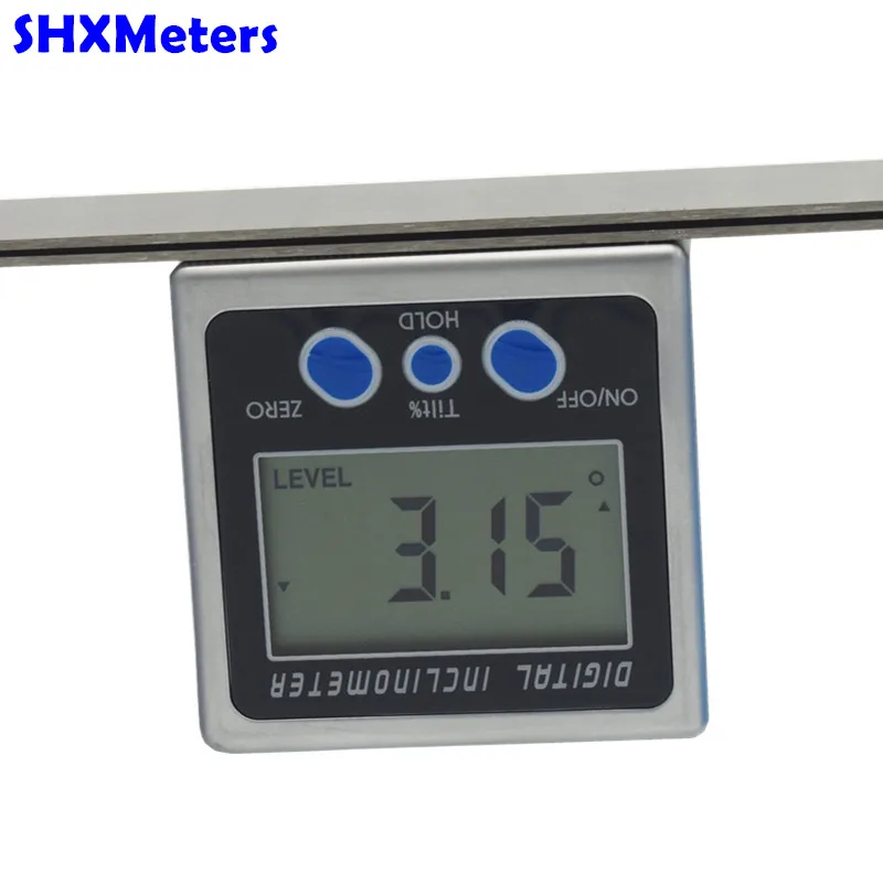 Цифровой угломер и уровень металлический ящик измерительный инструмент