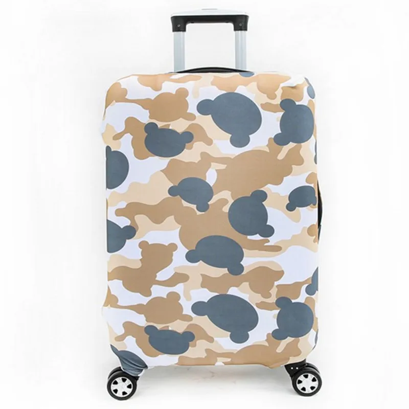 Travel on Road Luggage Cover Cartoon Animals Elasticity Protective Suitcase cover Travel Trolley case Dust cover for 18 30 inch