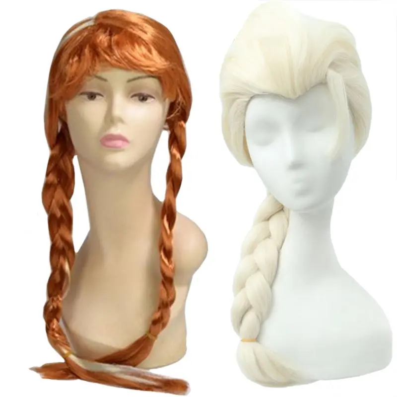 Платье принцессы Эльза волосы Анны для Маскарадного костюма в стиле аниме Анна и