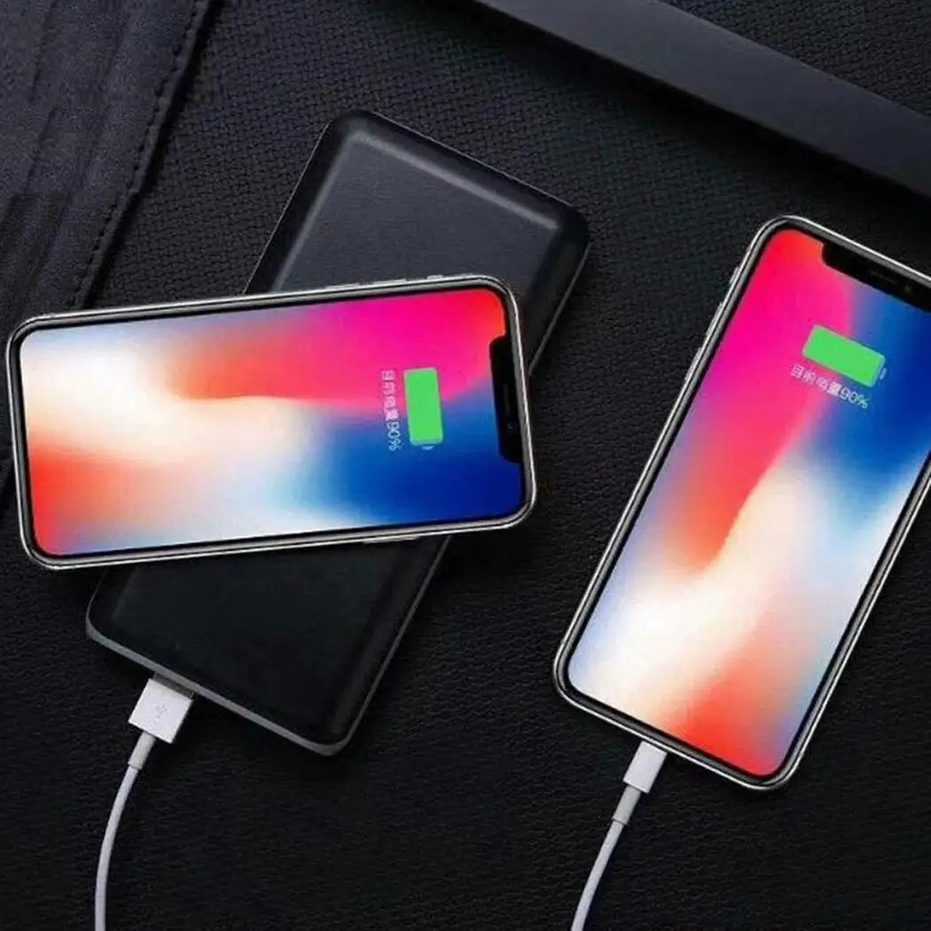 Беспроводное зарядное устройство 20000 мАч портативное блок питания Внешняя