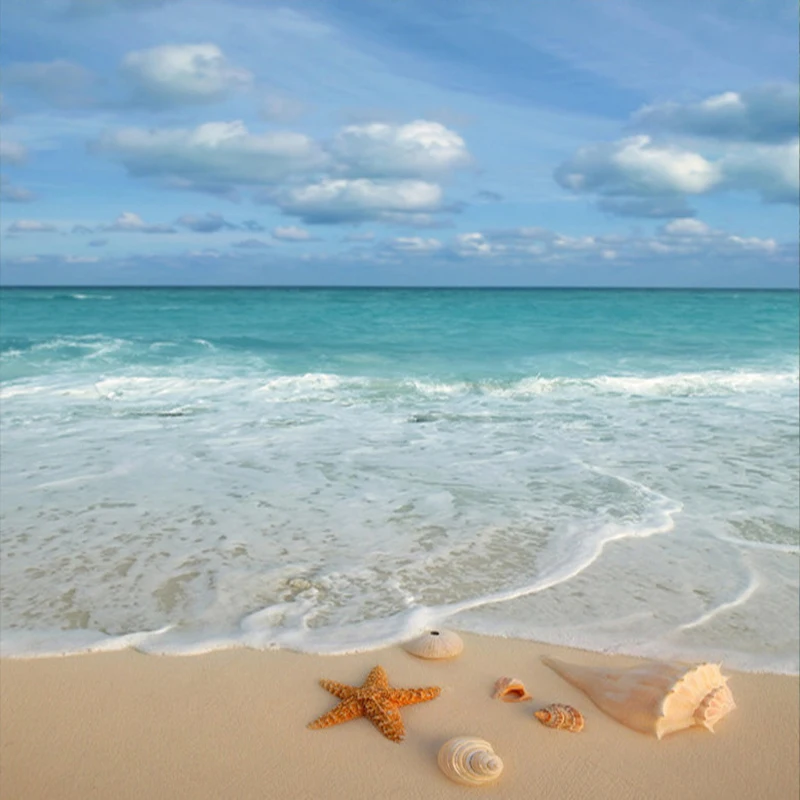 Современные Простые 3D стерео фотообои для пола с рисунком морской звезды