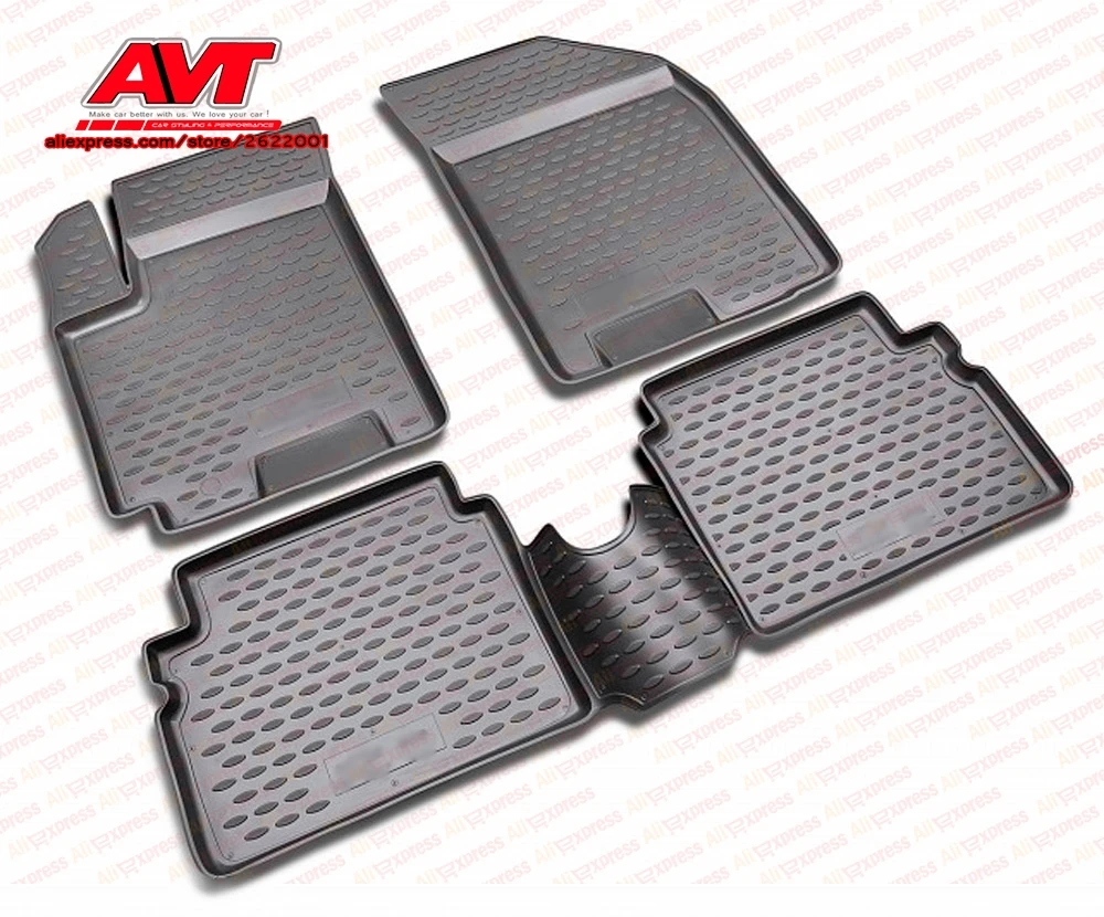 Коврики для Chevrolet Aveo 2004 2012 4 шт. резиновые коврики Нескользящие аксессуары салона