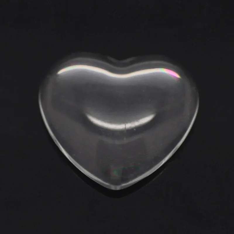 

50 шт. 15x14 мм увеличительное стекло с куполообразным сердцем, кабошон, аксессуары для рукоделия
