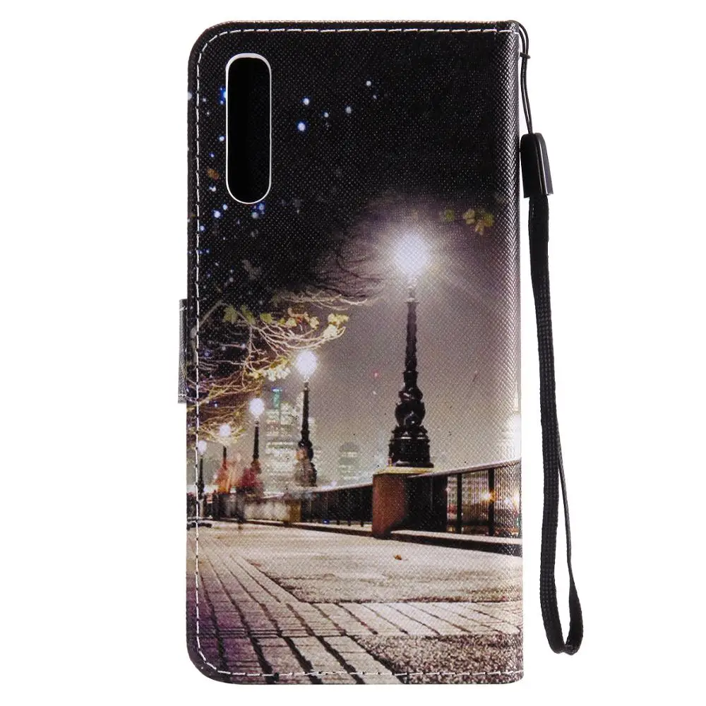 Кожаный чехол для Pouzdro Samsung Galaxy A50 A 50 A505F A505 бумажник с мультяшным рисунком флип