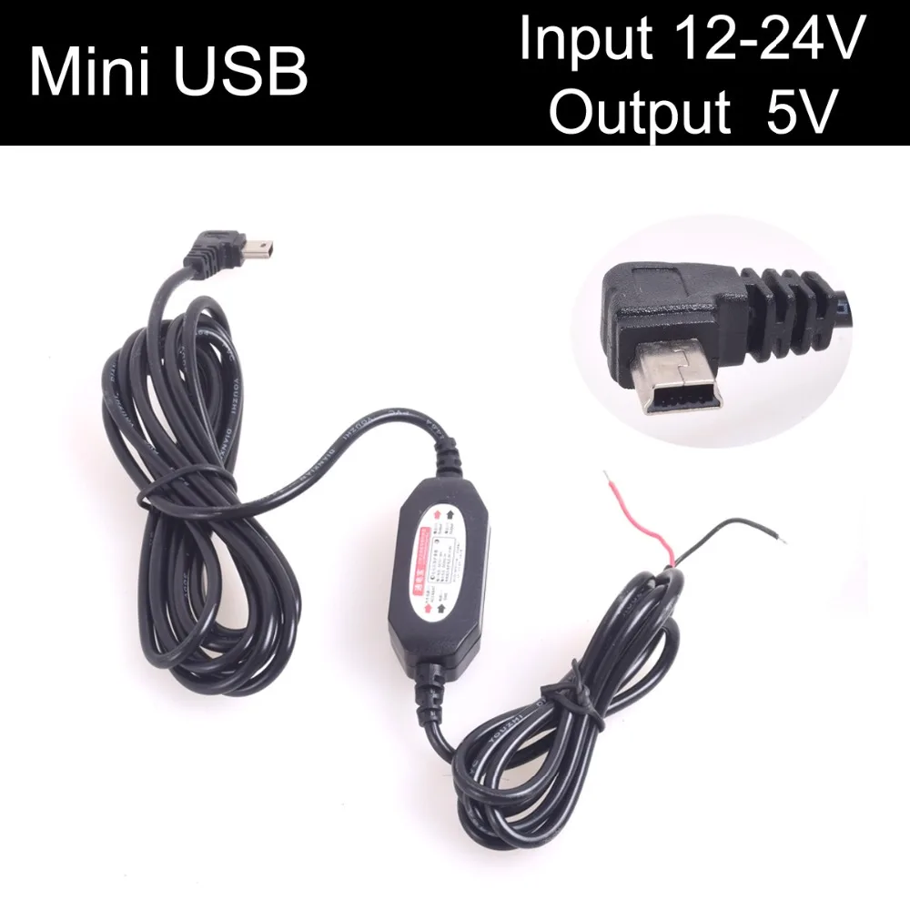 Автомобильное зарядное устройство Mini USB автомобильный источник питания для