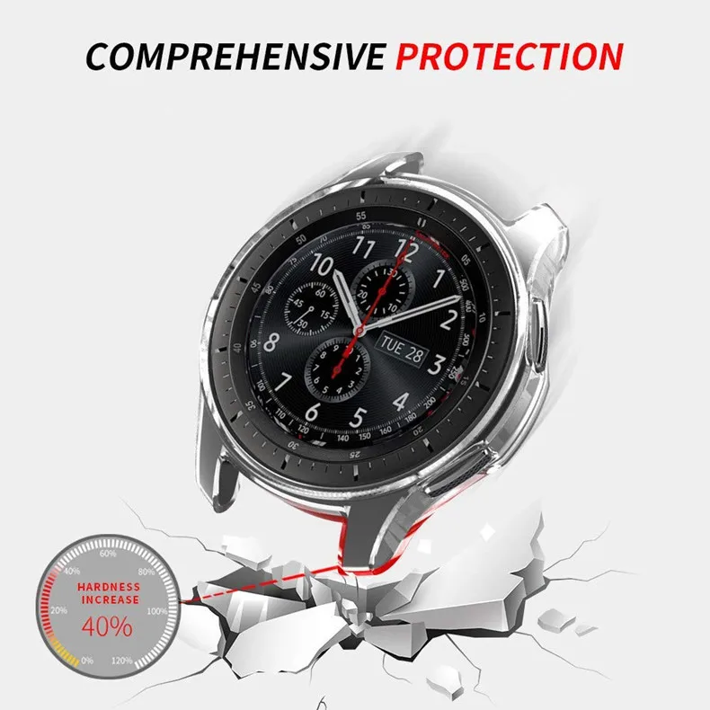 Gear S3 frontier для samsung Galaxy watch 46 мм 42 мм ремешок защитный чехол смарт-часы Замена ТПУ все вокруг крышка оболочка 22 мм