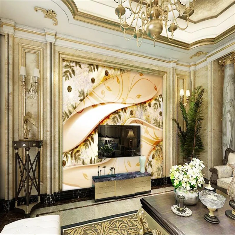 

beibehang Custom wallpaper home decor living room bedroom murals 3D three-dimensional gorgeous simple European jewelry murals