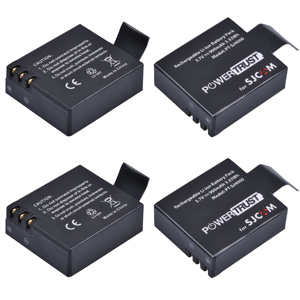 4x Замена SJCAM sj4000 батарея+ ЖК-дисплей двойной USB зарядное устройство для sjcam SJ5000 sj5000x SJ6000 sj7000 sj8000 sj9000 wifi SJ M10