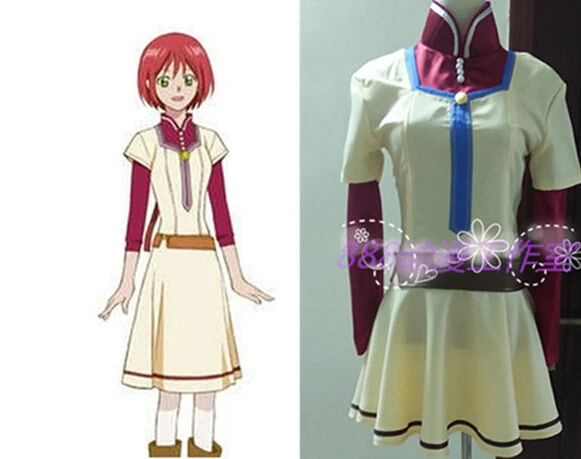 

2016 модный костюм для косплея Akagami no Shirayuki-hime, костюм для косплея, одежда, школьная форма для девочек