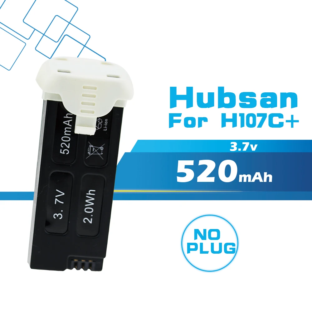 1 шт. 3 7 В 520 мАч LIPO батарея для Hubsan X4 камеры H107C Plus + 6 осевой гироскоп RC Квадрокоптер