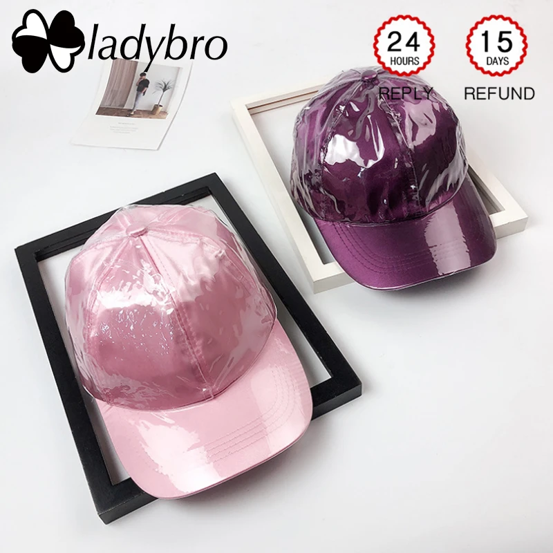 

Ladybro двухслойная Водонепроницаемая шапка из ПВХ, Женская хлопковая бейсболка, мужская шапка для влюбленных, шапка для папы, Женская Бейсбол...
