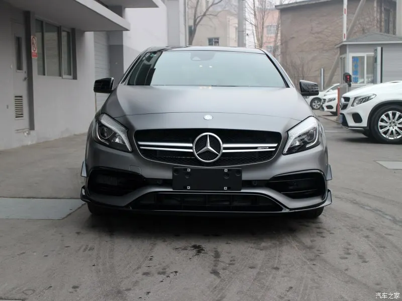 Car-styling For Mercedes Benz A-Class W176 16-17 Carbon Fiber Front Bumper Canard With Lip Glossy Fibre Auto Body Kit Trim | Автомобили и