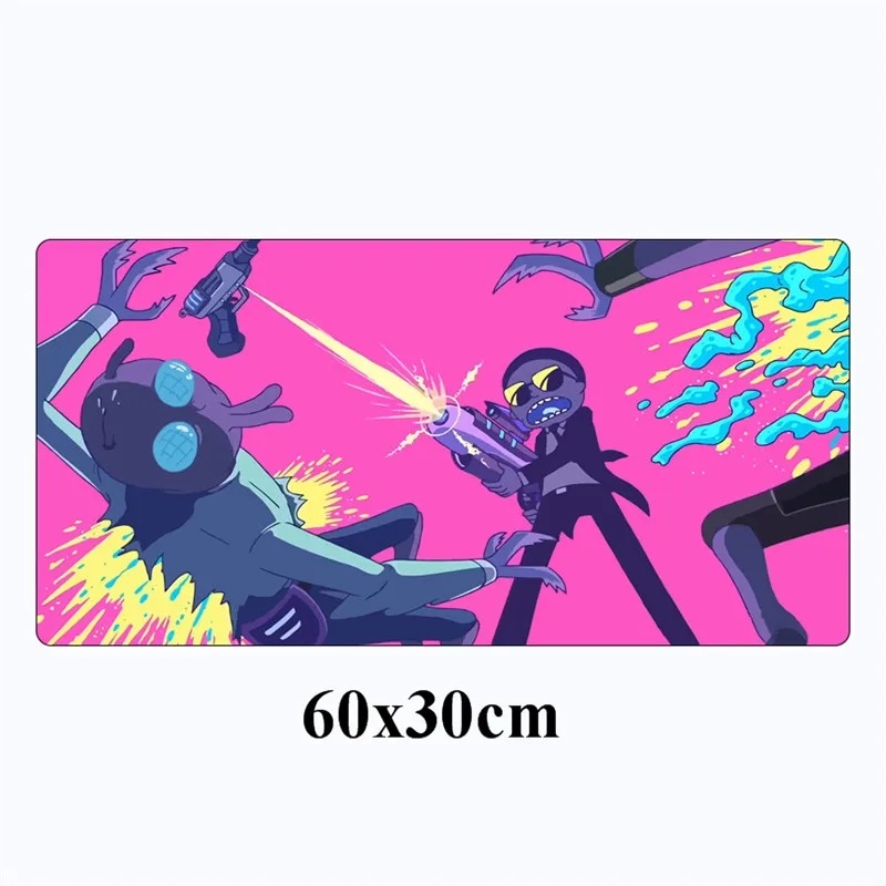 6 SIANCS Рик и Морти 60X30 см большой игровой коврик для мыши Аниме фиксирующий край коврик для мыши Нескользящие аксессуары для ПК настольный коврик для ноутбука - Цвет: 6