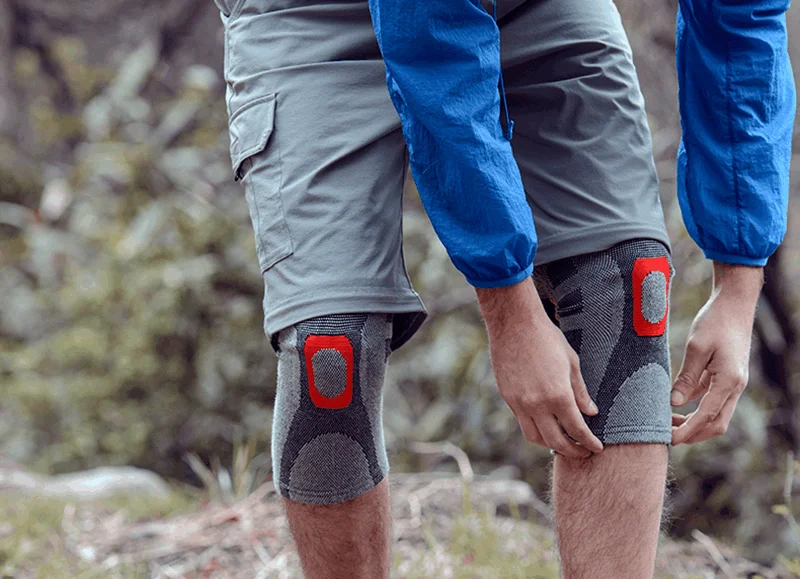 NatureHike Упругие Бамбуковый Уголь Колено Поддержки pad Для Различных видов Спорта NH16H003-H
