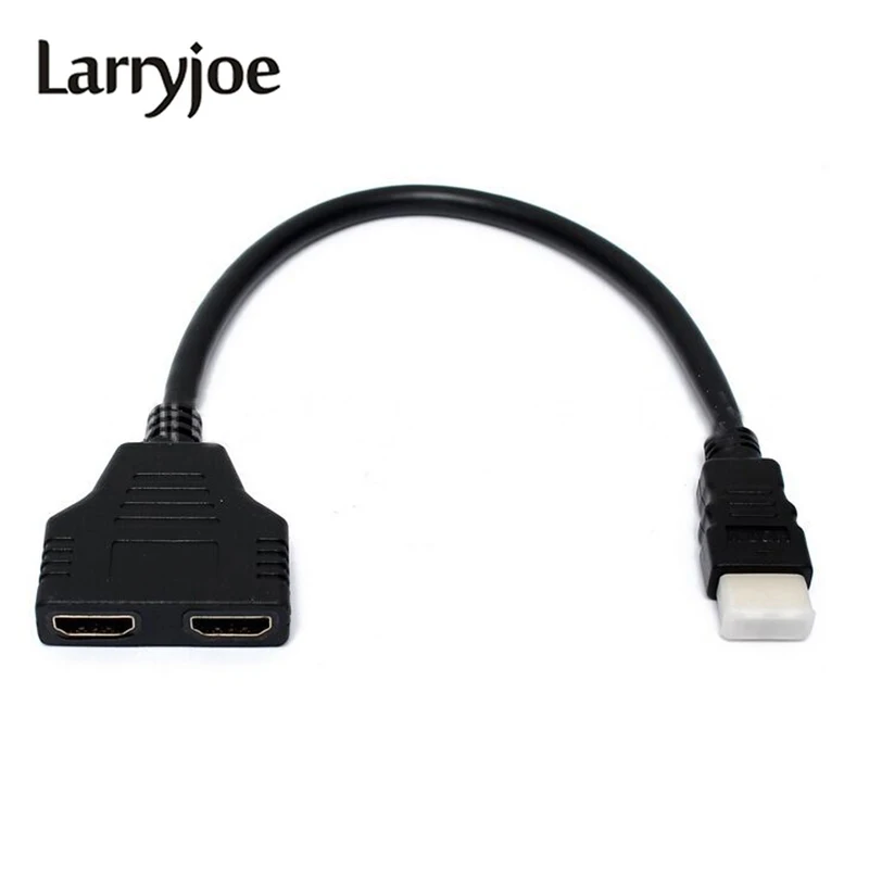 HDMI совместимый 2 двухпортовый Y образный сплиттер 1080P v1.4 Переходник штекер