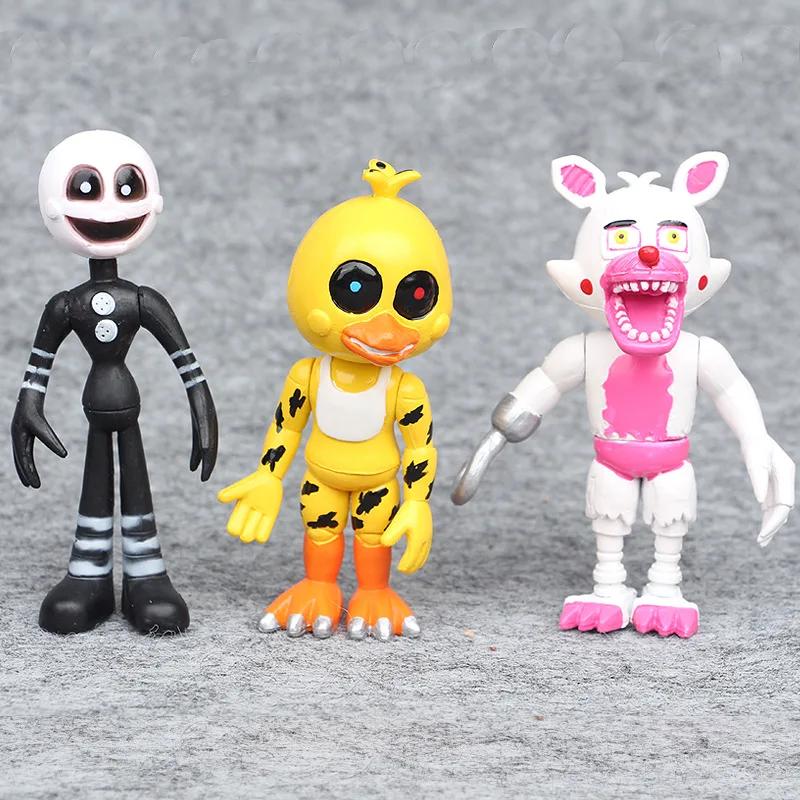 Экшн фигурки из аниме пять ночей у Фредди ПВХ Фигурки FNAF Fazbear Бонни Фокси игрушки
