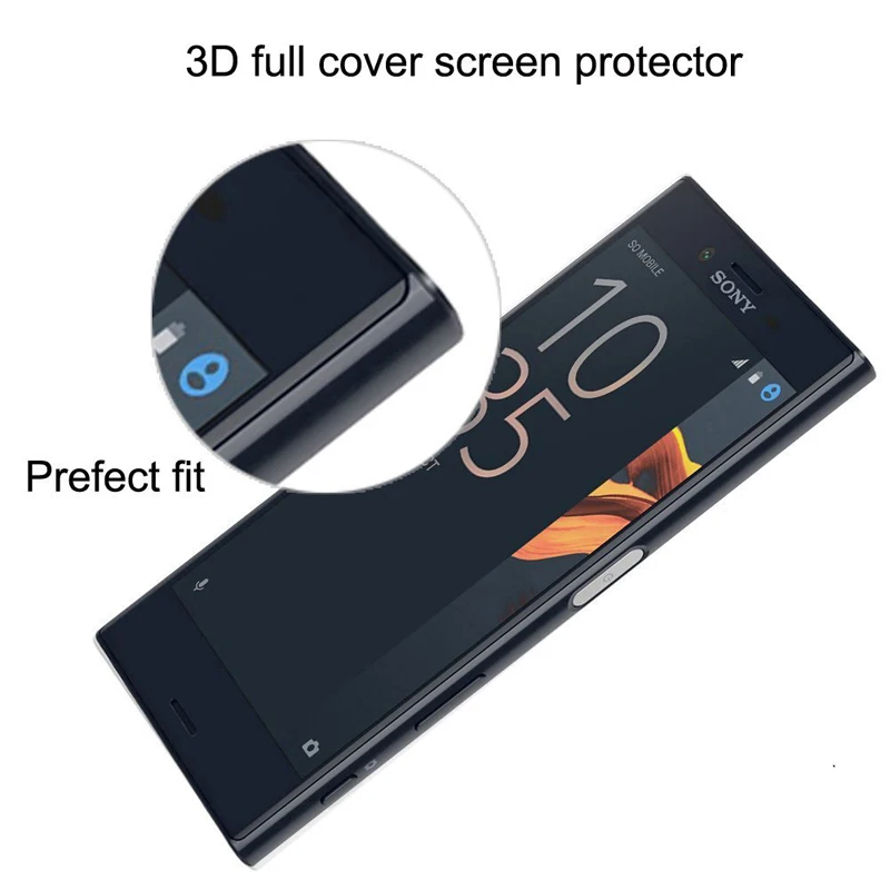 3D закаленное стекло для Sony Xperia XA XA1 XA2 Ultra X Compact XP XZ XZ2 XZS изогнутая Защитная пленка