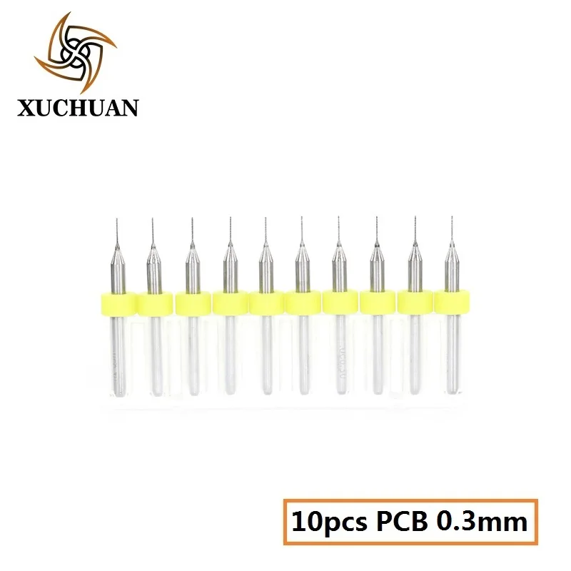 PCB0.3 10PCS 10 шт. 0,3-1,2 мм PCB мини сверло твердосплавное микро сверло PCB печатная плата сверло набор PCB сверло - Color: PCB0.3 10PCS