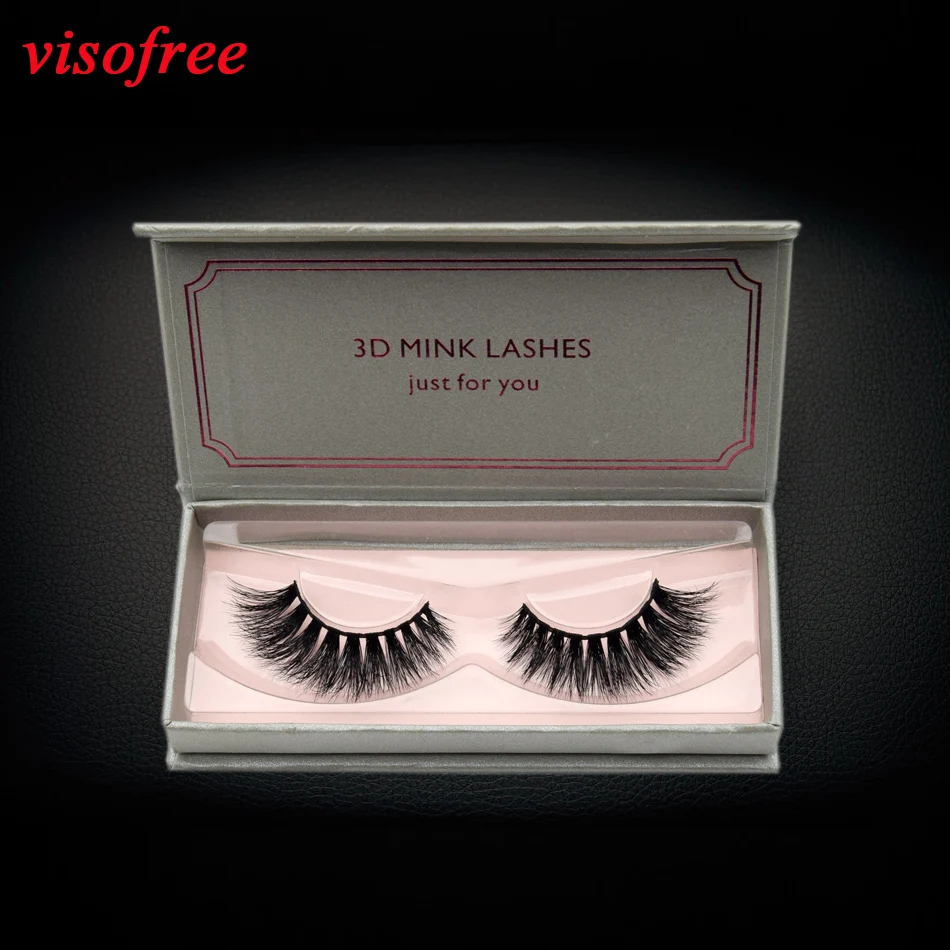 Visofree ресницы 3D норковые ручная работа полные толстые Объемные Накладные без
