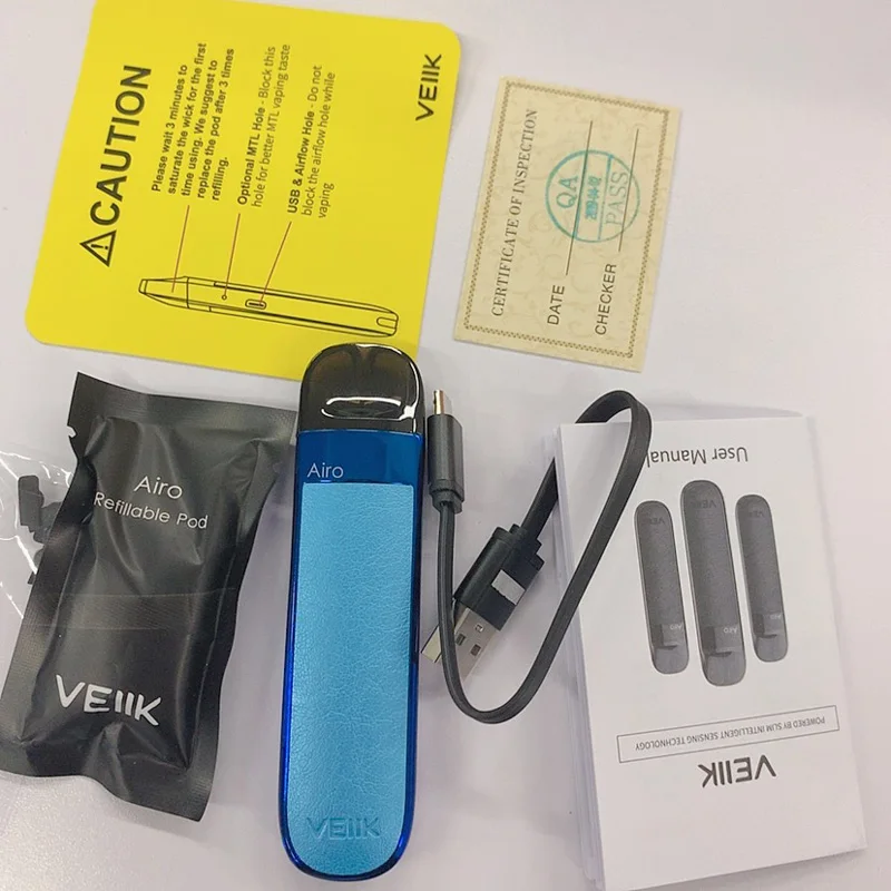 Оригинальный pod системный комплект VEIIK Airo Pod стартовый с аккумулятором 360 мАч и 2 мл