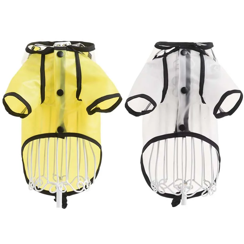 

Дождевик женский с капюшоном, уличный водонепроницаемый плащ от дождя для маленьких и средних собак, одежда для домашних животных, французс...