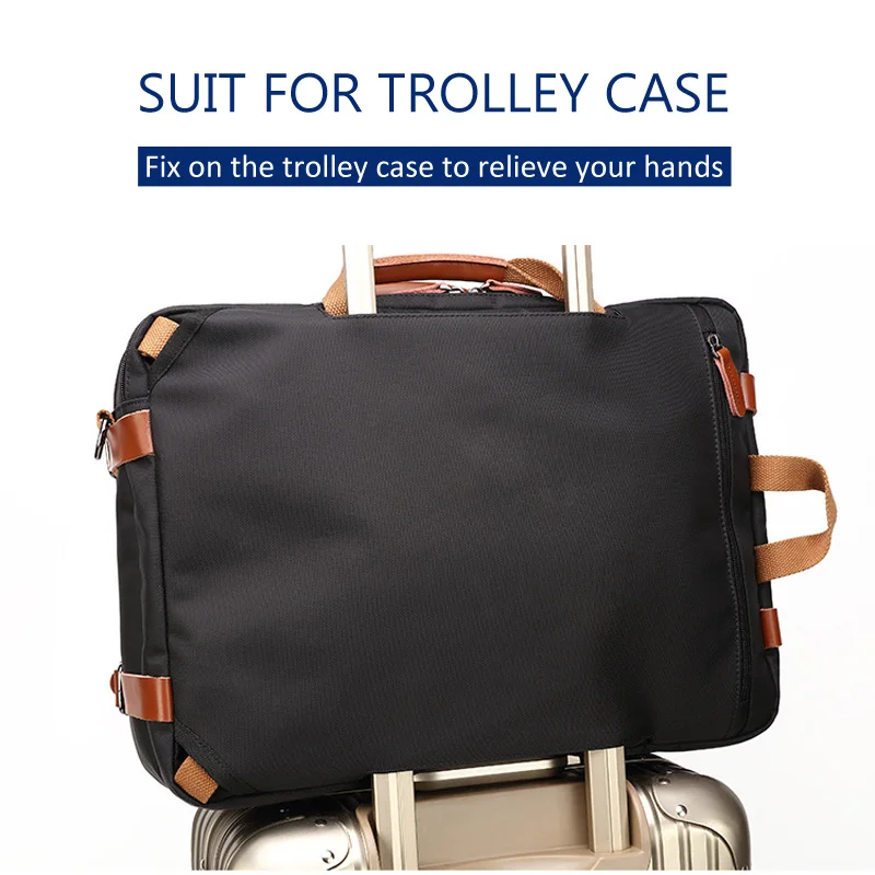 17 inch convertible briefcase men business handbag messenger bag casual laptop multifunctional travel bags for male big xa161zc free global shipping