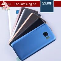 for samsung galaxy s7 g930 g930f s7 edge g935 g935f housing battery cover door rear chassis back case housing glass replacement