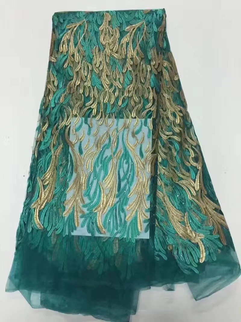 2017 новые прибытия Франция кружева свадебное платье ткани шнурка/сети и голубой