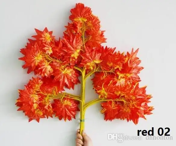 

Зеленые золотые серебряные кленовые листья Скелет листья искусственный шелк листья искусственная Кленовая ветка 12 шт./лот