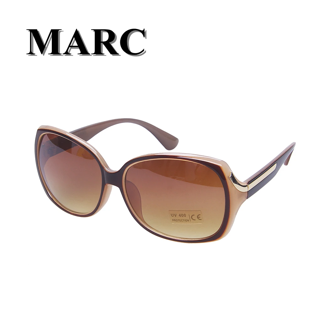 MARC UV400 Женщины Óculos очки Wrapc моды градиент солнцезащитные коричневый овал|gradient