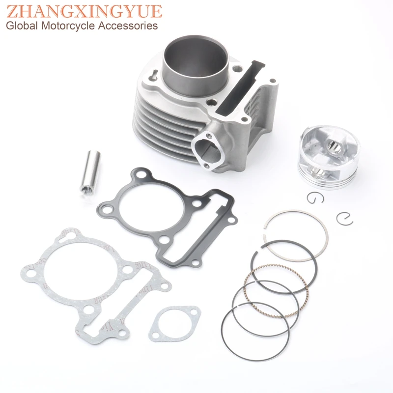 

61mm 180cc big bore Cylinder Set & Piston Kit & Cylinder Gasket for SYM GR125 XS125T XS125T-17 Arab XS125cc 12100ARA000 13101ARA