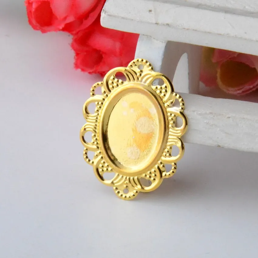 Бесплатная доставка 100 шт. филигранные Кабошоны коннекторы для рукоделия