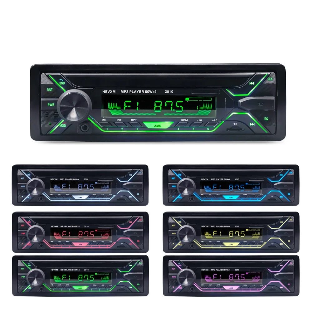 Автомобиль Радио стерео проигрыватель Bluetooth телефона AUX IN MP3 FM/USB/1 Din/дистанционный