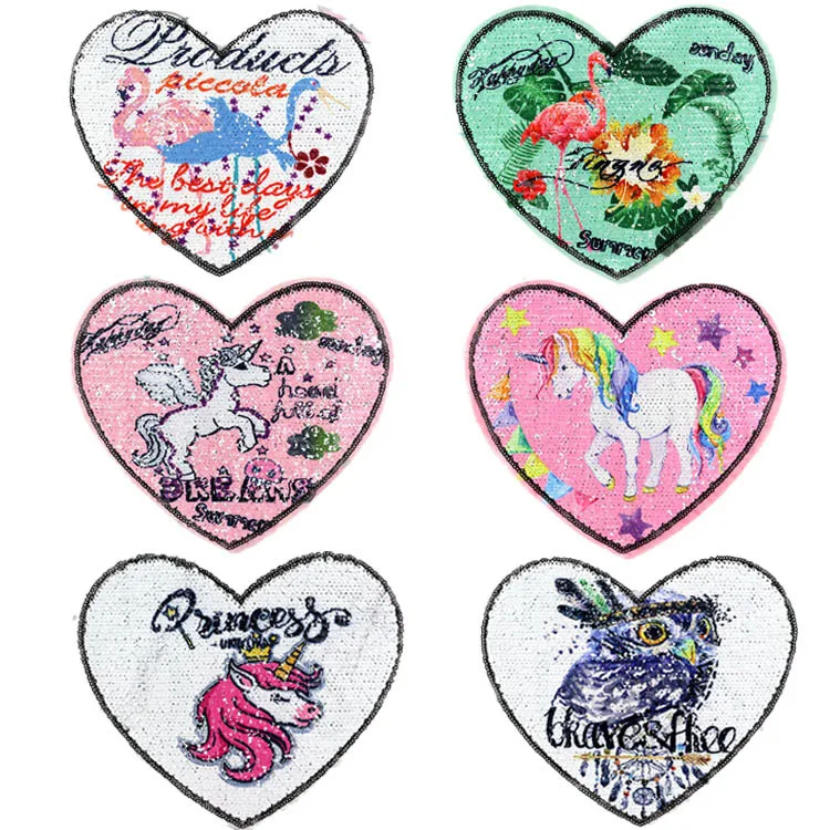 Новинка 2019 аксессуары для одежды с единорогом расшитые блестками вышитыми