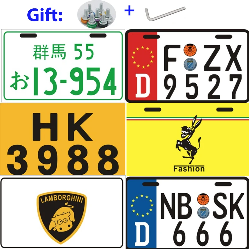 Мотоцикл номерной знак мотоцикл электрический велосипед иностранный