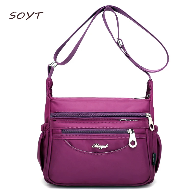 Сумка-мессенджер Женская нейлоновая саквояж на плечо для путешествий