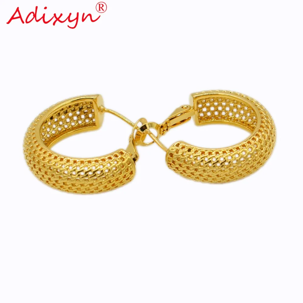 Серьги Adixyn золотого цвета для женщин и девочек модные украшения в арабском