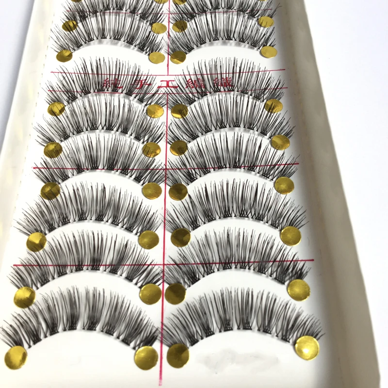 Прозрачные хлопковые стебли YOKPN накладные ресницы спутанный макияж натуральные