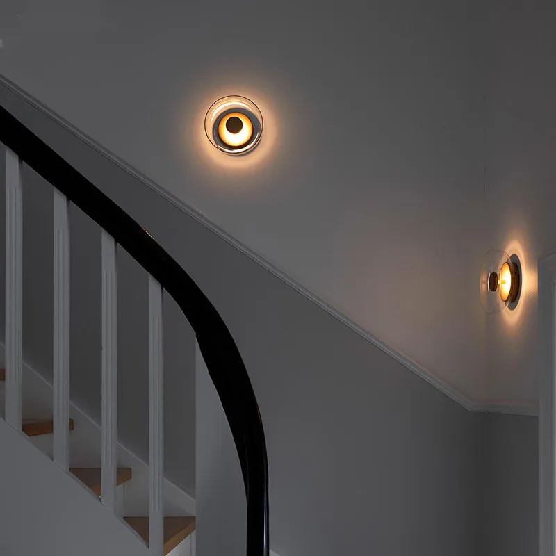 2019 новый стиль стеклянная чаша светодиодная настенная лампа итальянский