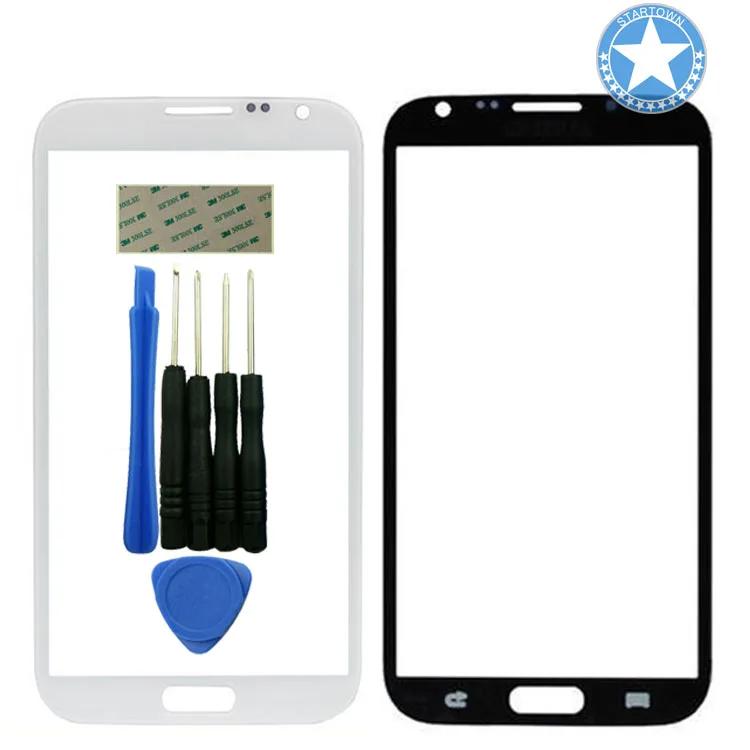 Белая внешняя панель Переднее стекло Замена объектива Запасная часть для Samsung